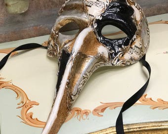 Zanni Venetian Mask, Commedia del Arte Mask, Carnival Mask