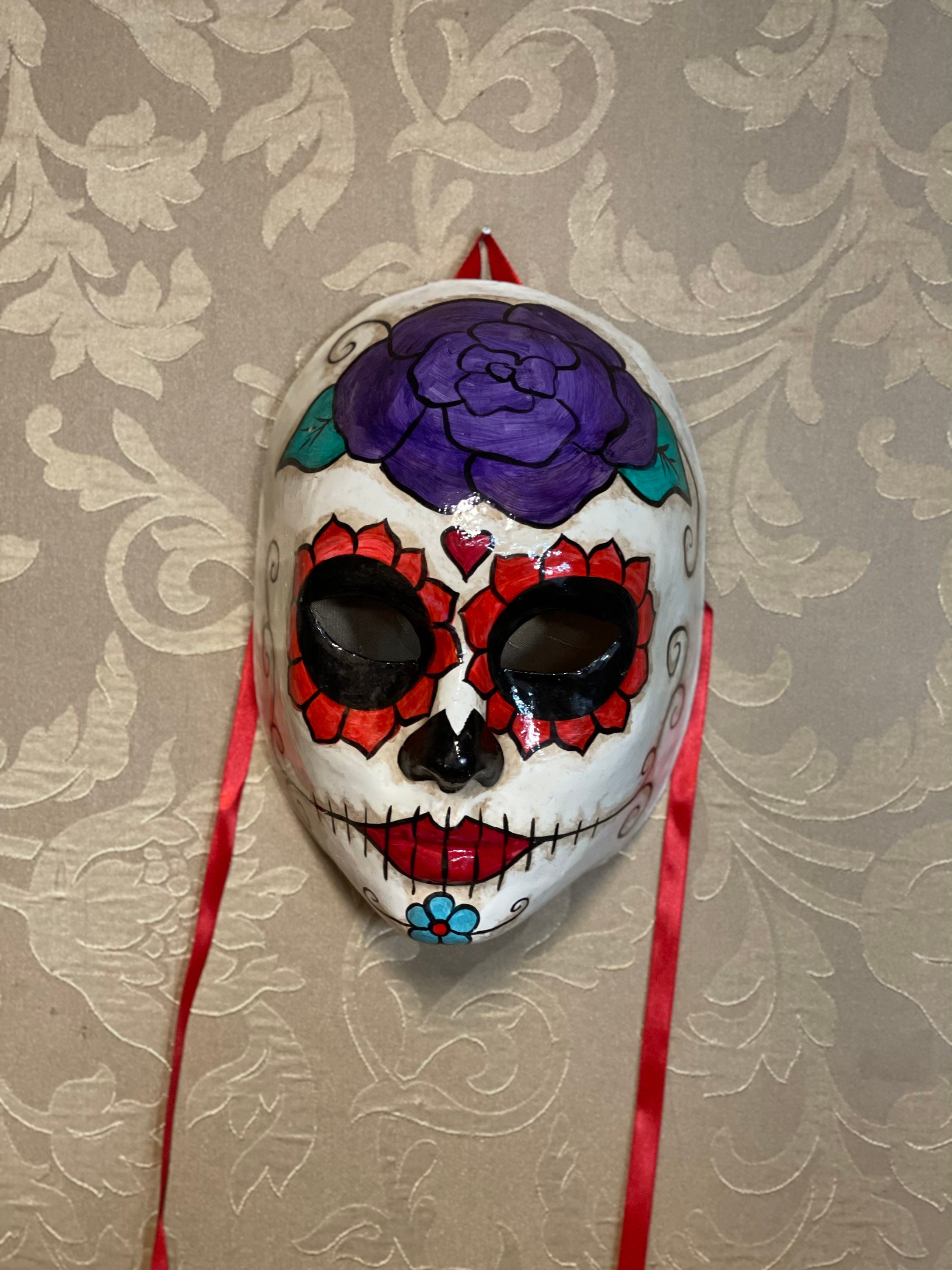 Mexican Face Mask Carnival Mask Halloween Mask Etsy