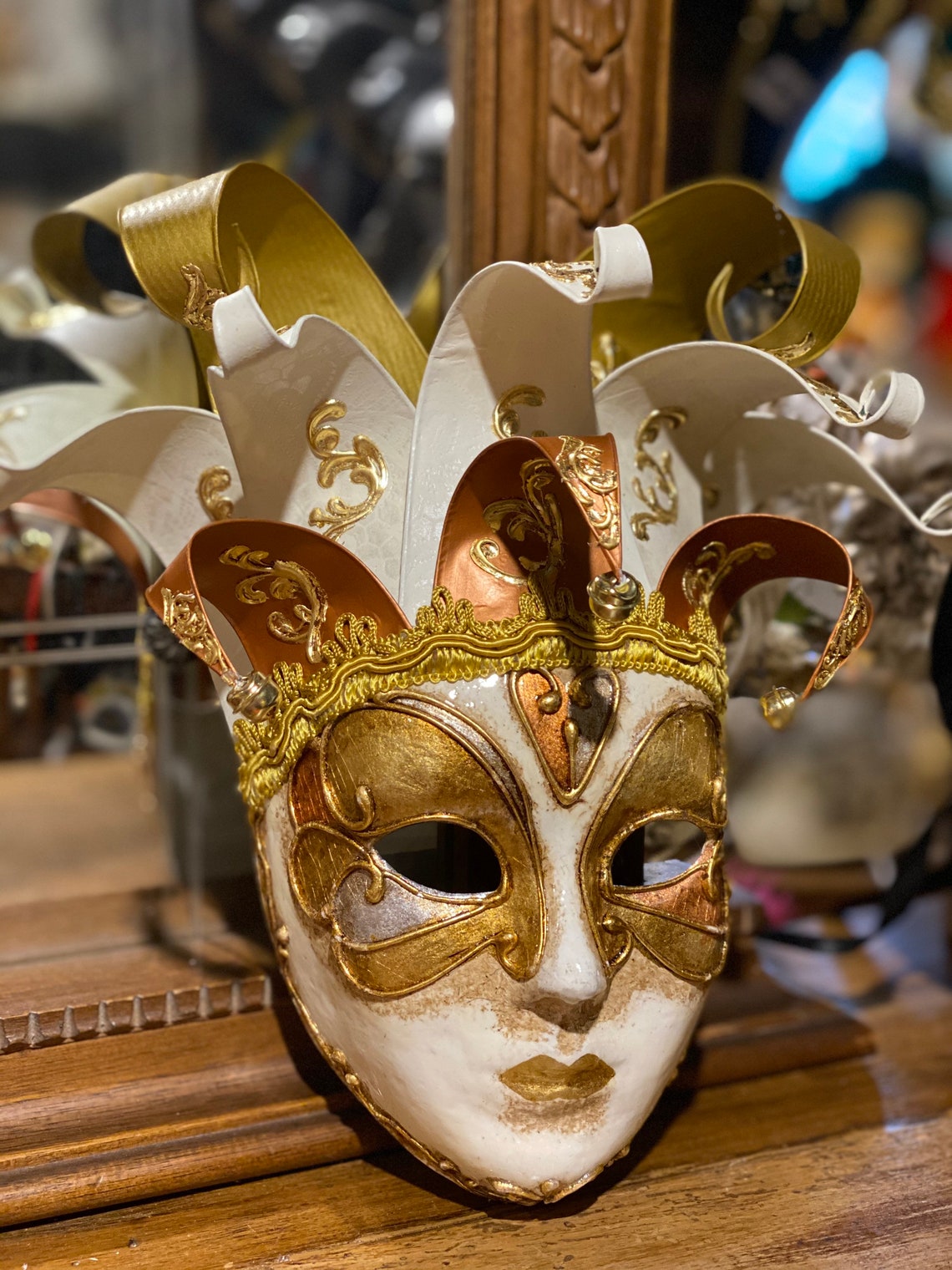 Jolly Carta Venetian Mask Decorative Solo Handmade in - Etsy