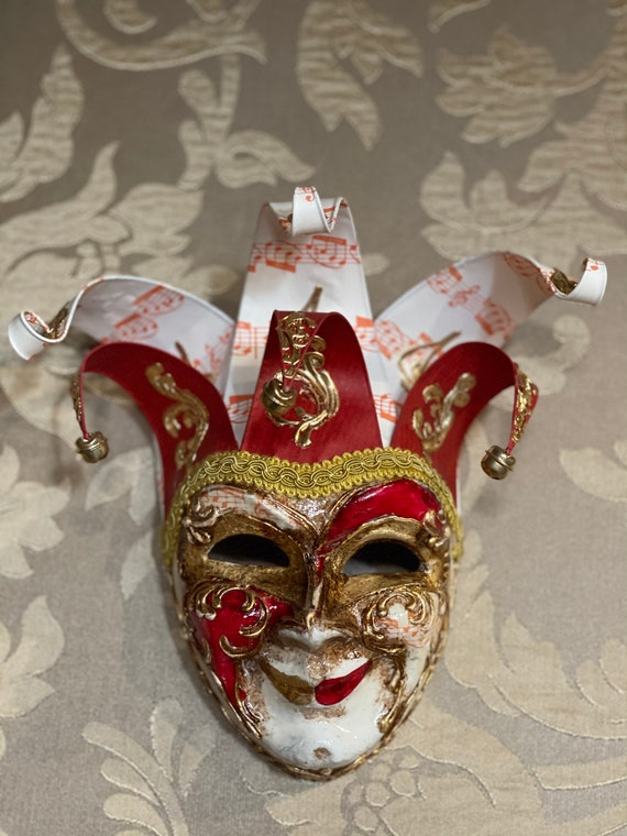 ベネチアンマスク、装飾ジョーカーマスク、ウォールマスク、着用不可