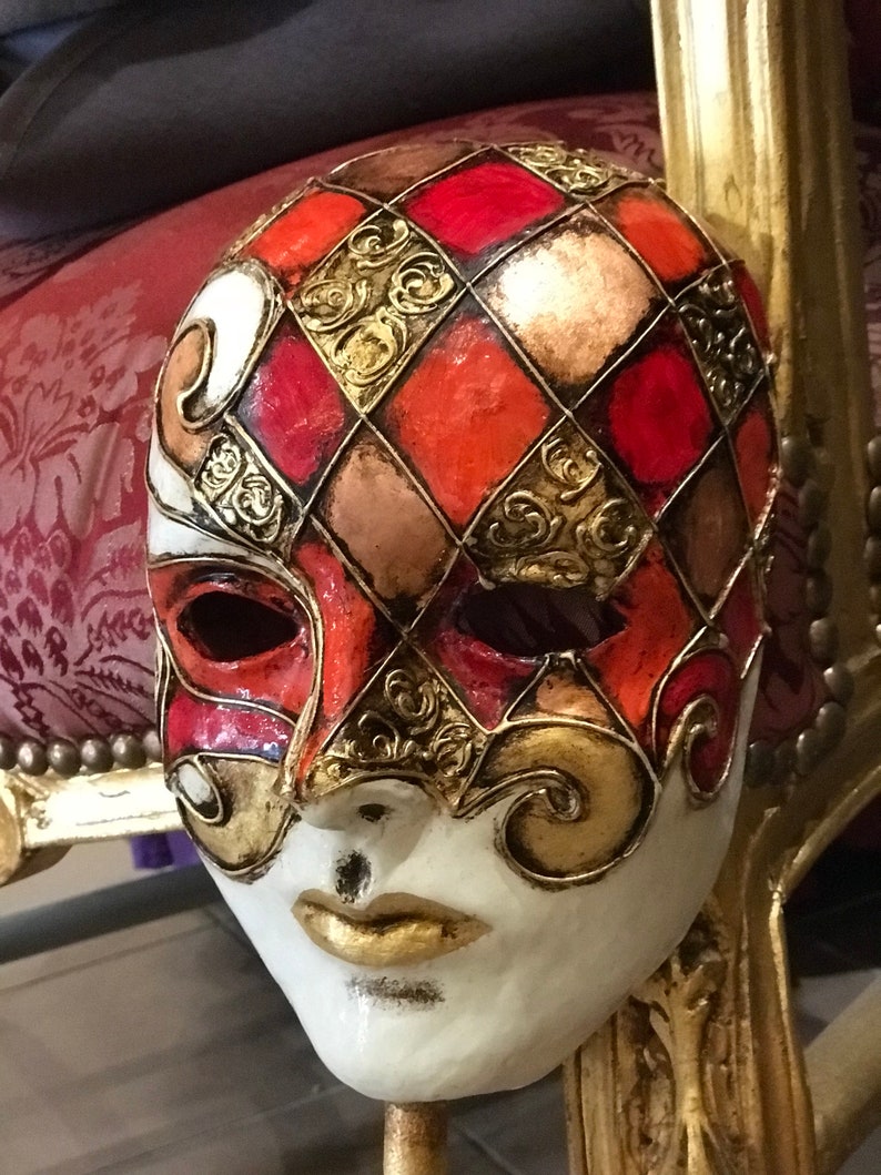 Face Mask With Stick in Papiermâché Handmade. Etsy