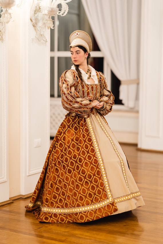 Historical Renaissance Dress for Women, Renaissance Period Costume,  Carnival Costume 