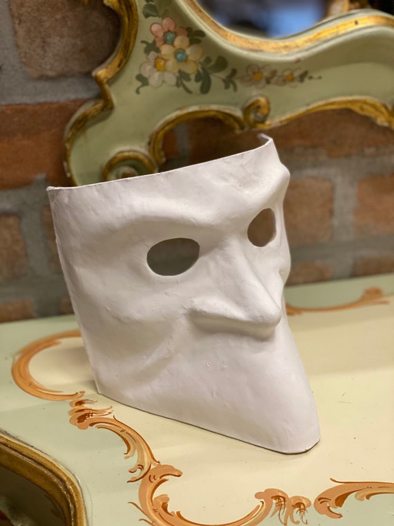 3 X Maschere Bianche Da Decorare in Cartapesta realizzate a mano. La  confezione include 3 maschere a scelta -  Polska
