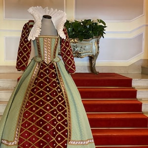 Women&#39;s Renaissance Historical Costume, Carnival Costume, Halloween Costume