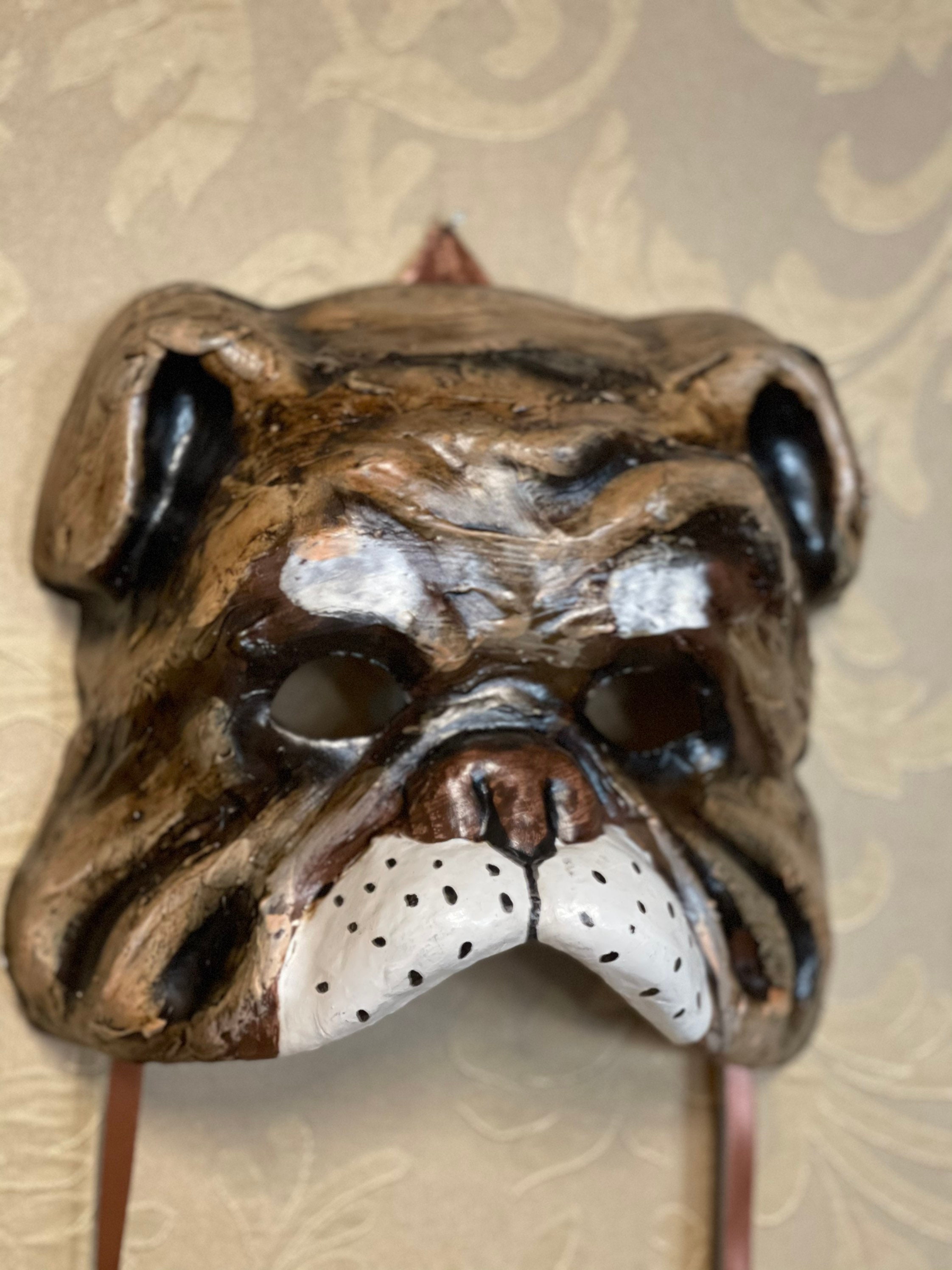 Bulldog Dog Mask Carnival Mask Halloween Mask Etsy