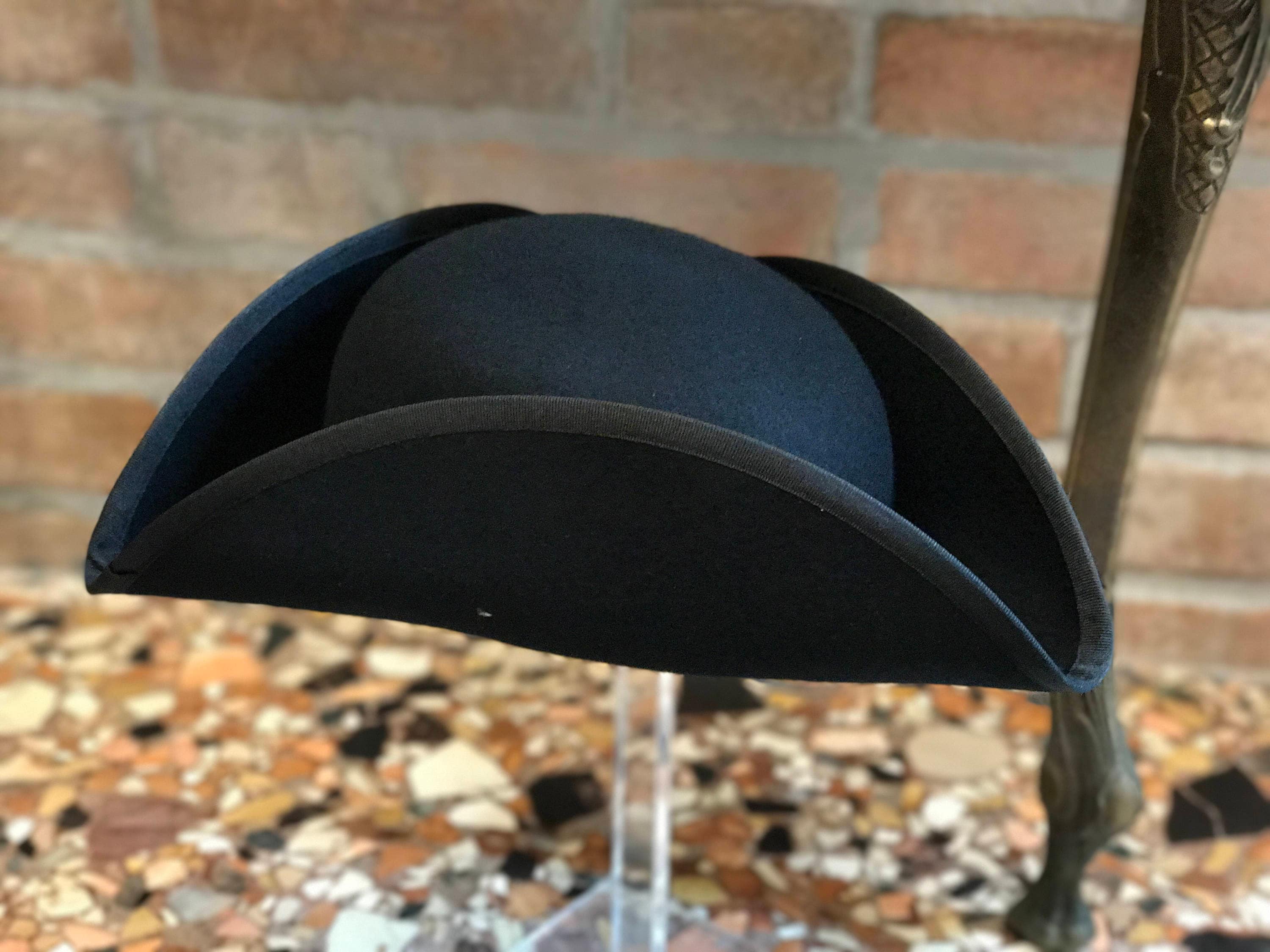 Tricorn Wool Hat Made in Venice | Etsy 