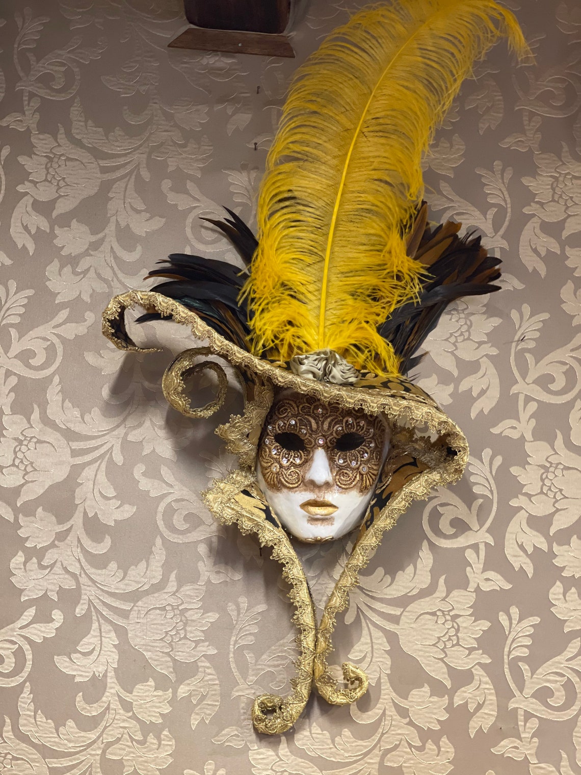 Mask Lady Face Carnival Mask Halloween Mask Etsy