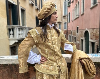 Historical Costume of the Renaissance for Men, Renaissance Period Costume, Carnival Costume, Halloween Costume