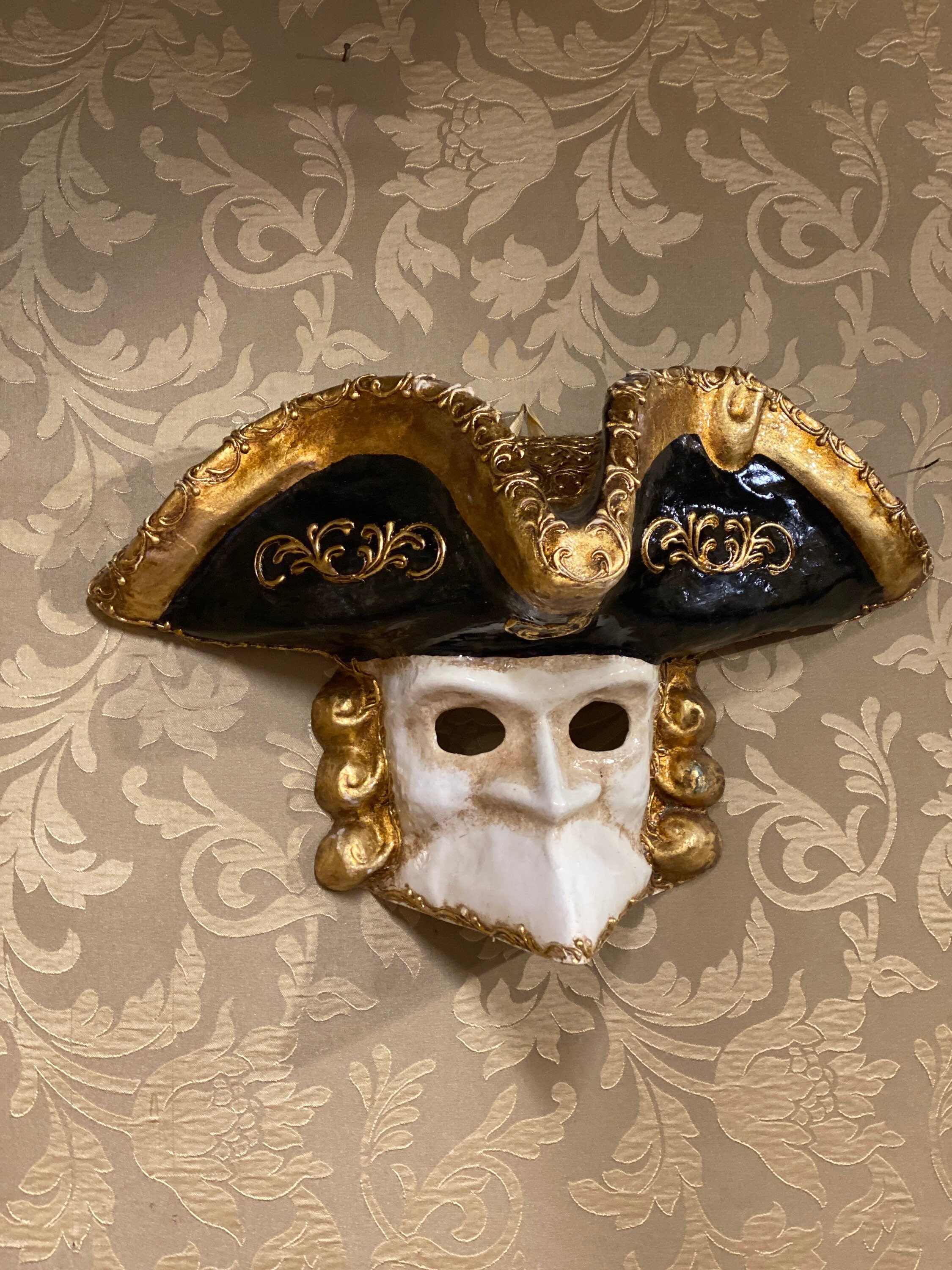 Venetian Mask, Classic Casanova, Carnival Mask, Original Mask - Etsy