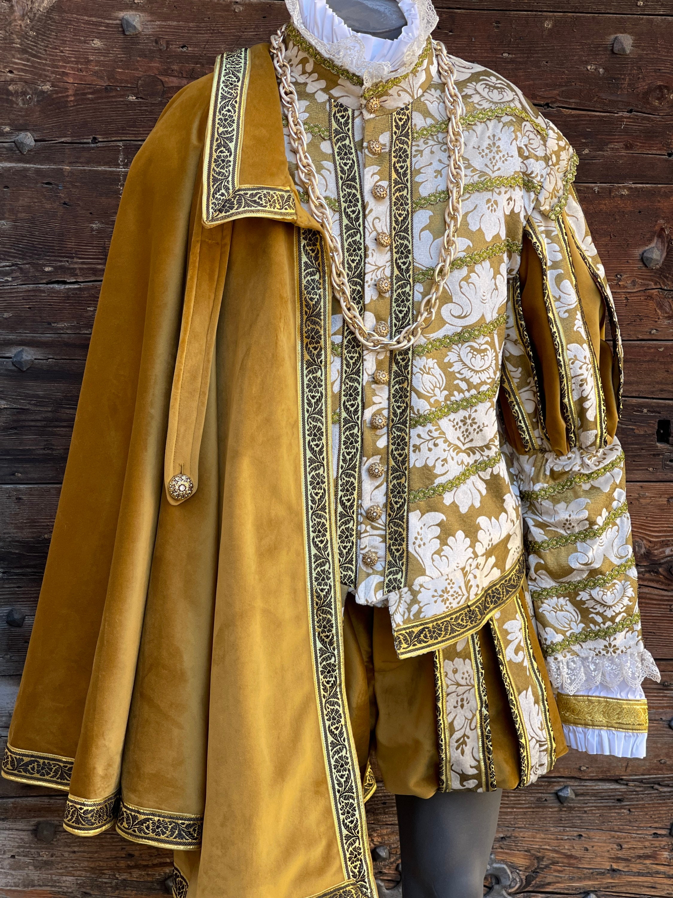 Men's Renaissance Historical Costume, Period Costume, Carnival Costume, Halloween Costume
