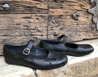 Men's Leather Tudor Shoes,Handmade,Renaissance Shoes