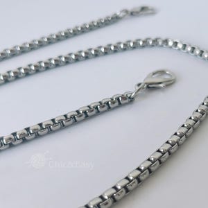 Metal Purse Chain Strap: Replacement Handbag Shoulder Handle 8MM