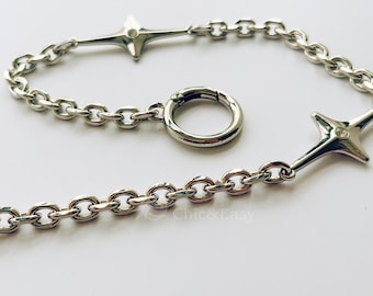 Metal Purse Chain Strap: Shoulder Bag Replacement Handle (7mm) CAE-N119