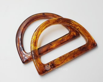 A pair of 14.5cm Acrylic Handles for Bag, Handcraft Material for Handbag Making CAE-Z052