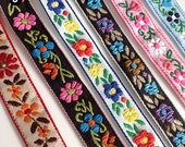 1 Yard Flower Jacquard Ribbon Geometric Woven Trim Border Embroidered Ribbon Sewing Trim Craft Ribbon Jacquard Trim PF_ZDNC278