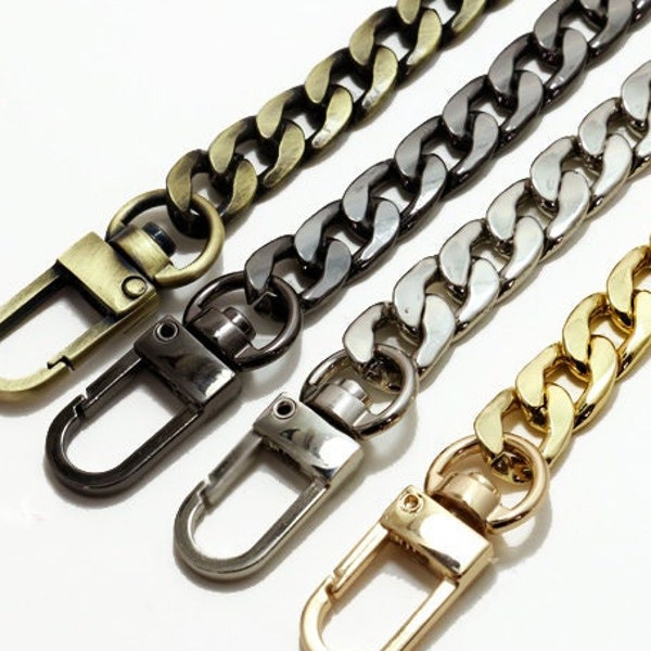 8mm Wide High Quality Purse Chain, Metal Shoulder Handbag Strap, Replacement Handle Chain, Metal Crossbody Bag Chain Strap JS003_1