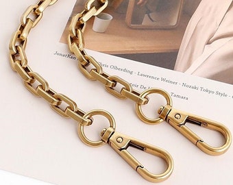 Antique Gold Purse Chain Metal Shoulder Handbag Strap, Replacement Handle Chain, Metal Bag Chain Strap JS149