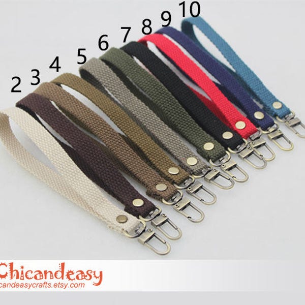 A piece of cotton webbing handle wrist strap purse handle for Bag Metal Clasps CAE022