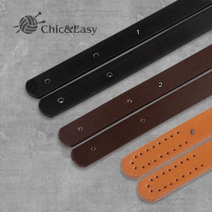 Genuine Leather Purse Handle Straps: Bag Replacement (21.5 inch)