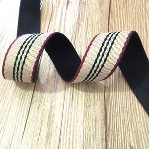 Striped Cotton Blend Webbing: 1.5&quot; Bag Straps & Upholstery PF_ZDNC055