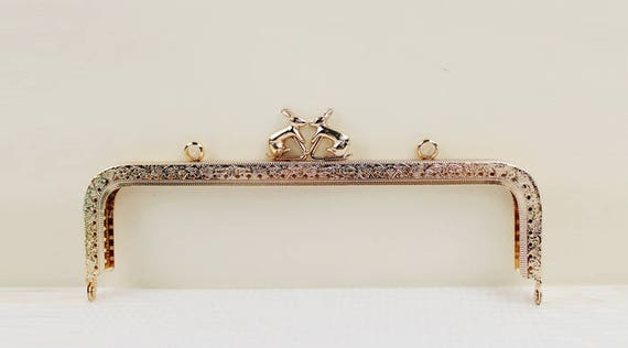 1PC 20cm Antique Brass Metal Purse Frame Ring Clasp Handle For Bag Craft Bag Making Sew
