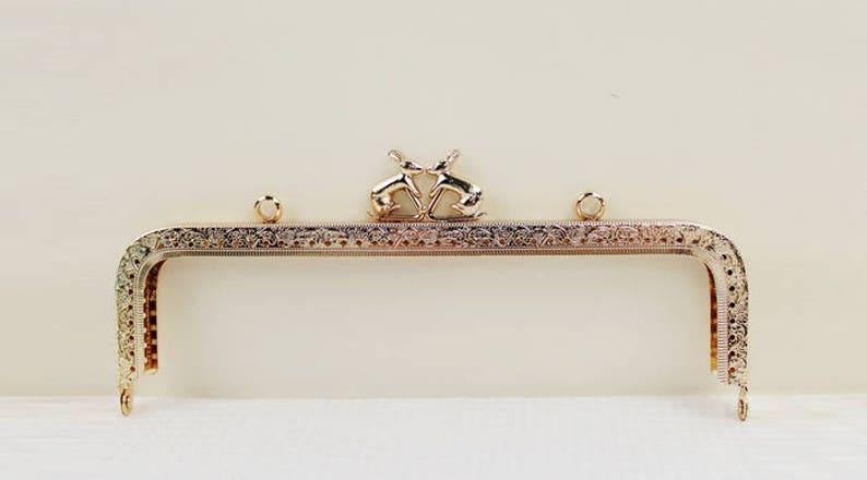 1Pc Purse Frame 20CM Bag Purse Frame Handbag Frame Metal Coin Sewing Frame Clasp CAE-M377