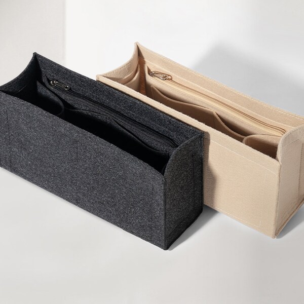 Organisateur Intérieur Pour Sac En Feutre Rose - Poche Amovible, Dimensions 22x11x13 Cm, Neuf Avec étiquettes