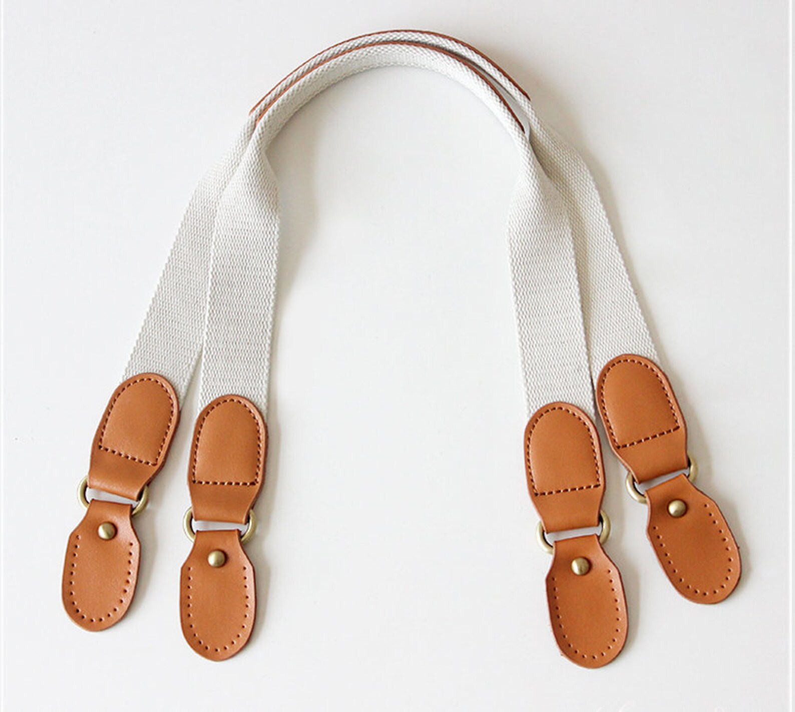 A Piece of Cotton bing Strap Leather Bag Handles Bag Strap Etsy