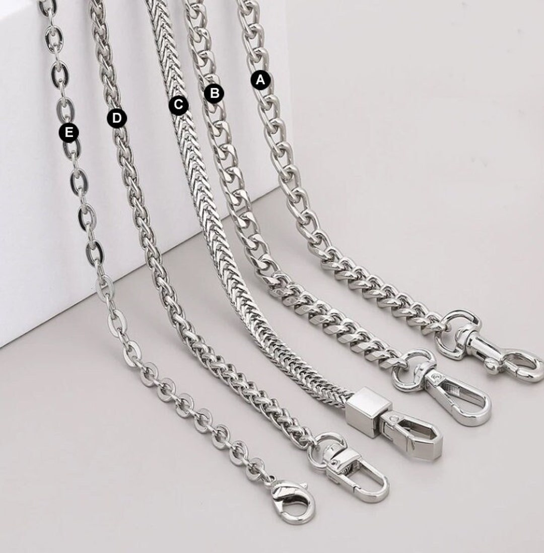 High Quality Silver Purse Chain, Metal Shoulder Handbag Strap, Replacement  Handle Chain, Metal Crossbody Bag Chain Strap JS055