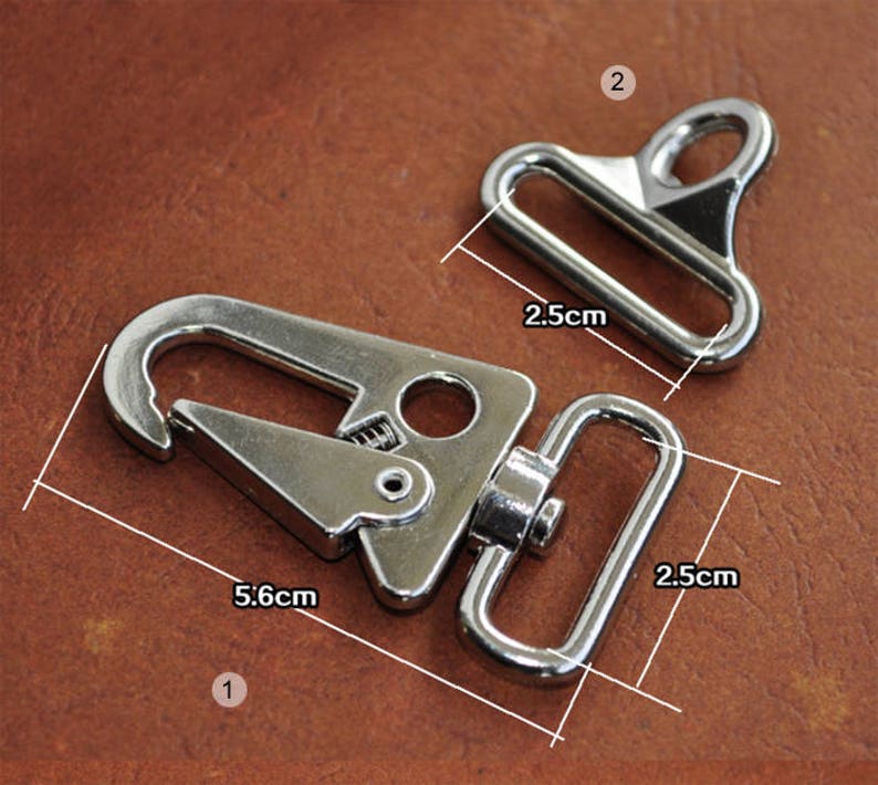 2pcs Silver Purse Clasps Bag Hooks Strap Clasp Swivel Clasp Etsy