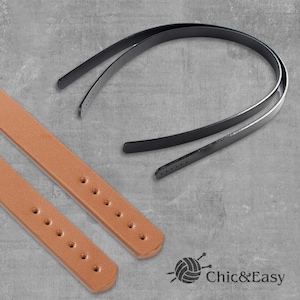 Genuine Leather Purse Handle: Bag Replacement Strap (15.75&quot;)