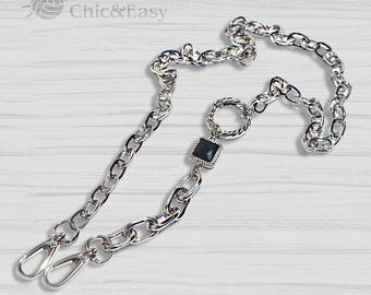 Metal Purse Chain Strap: Replacement Handbag Handle, Crossbody Bag Chain (0.55") CAE-N117