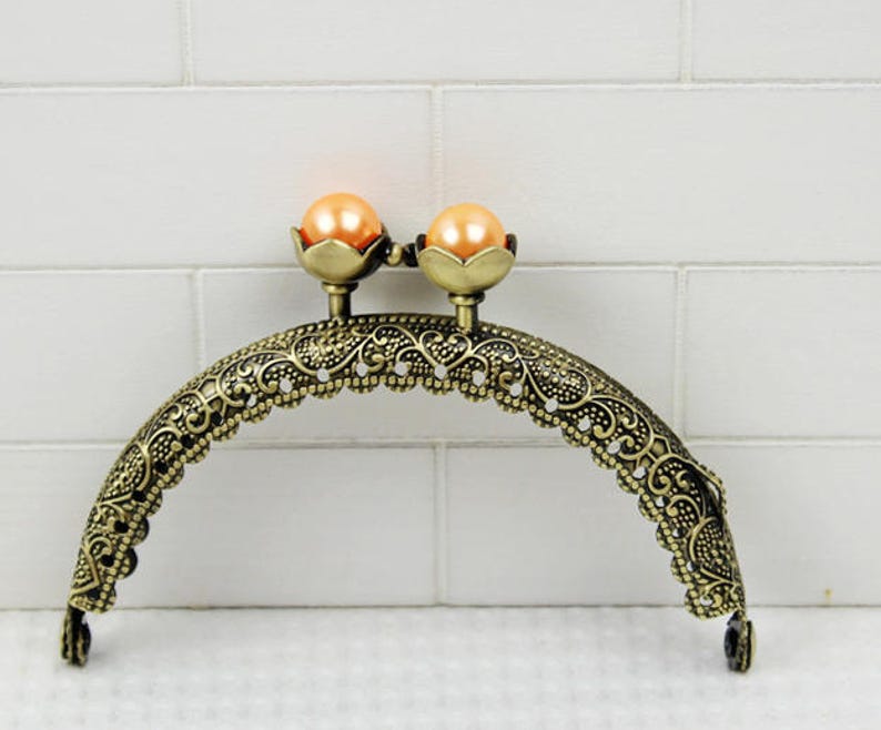 1Pc Purse Frame 8.5CM Bag Purse Frame Handbag Frame Metal Coin Sewing Frame Clasp CAE-M258