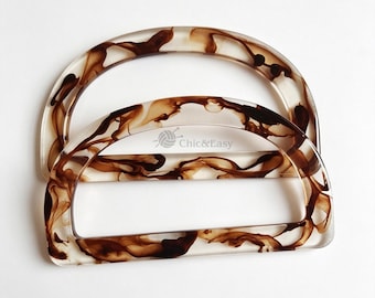 A pair of 14.5cm Acrylic Handles for Bag, Handcraft Material for Handbag Making CAE-Z533