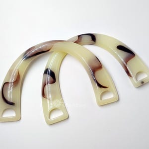 A pair of 16.5cm Acrylic Handles for Bag, Handcraft Material for Handbag Making CAE-Z122