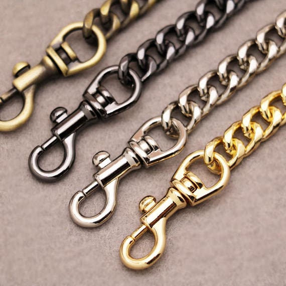 High Quality Purse Chain Strap Zinc Alloy Shoulder Handbag Strap  Replacement Handle Chain Metal Chunky Bag Chain Strap