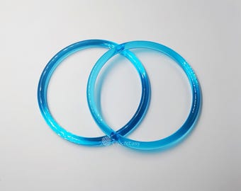 A pair of 14.5cm Acrylic Handles for Bag, Handcraft Material for Handbag Making CAE-Z111