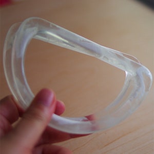 A pair of 18cm Acrylic Plastic Handles for Bag, Handcraft Material for Handbag Making CAE1529