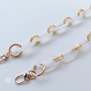 A piece of Acrylic Chain Purse Chain Strap Handle Plastic Handles for Bag, Handcraft Material for Handbag Making AE-Z023