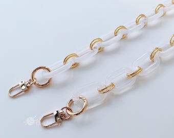 A piece of Acrylic Chain Purse Chain Strap Handle Plastic Handles for Bag, Handcraft Material for Handbag Making AE-Z023