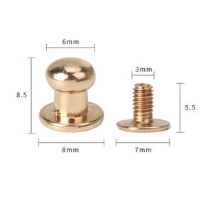 Pilz Nieten: Dekorative Ledernieten