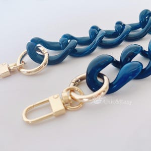 A piece of Acrylic Chain Purse Chain Strap Handle Plastic Handles for Bag, Handcraft Material for Handbag Making CAE-Z113