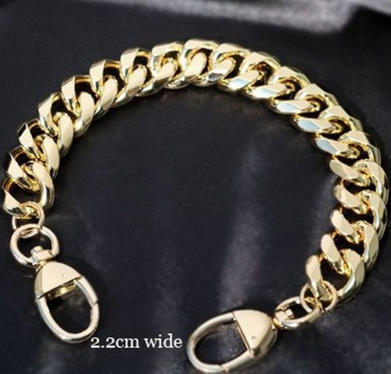 Gold High Quality Purse Chain Metal Shoulder Handbag Strap Etsy