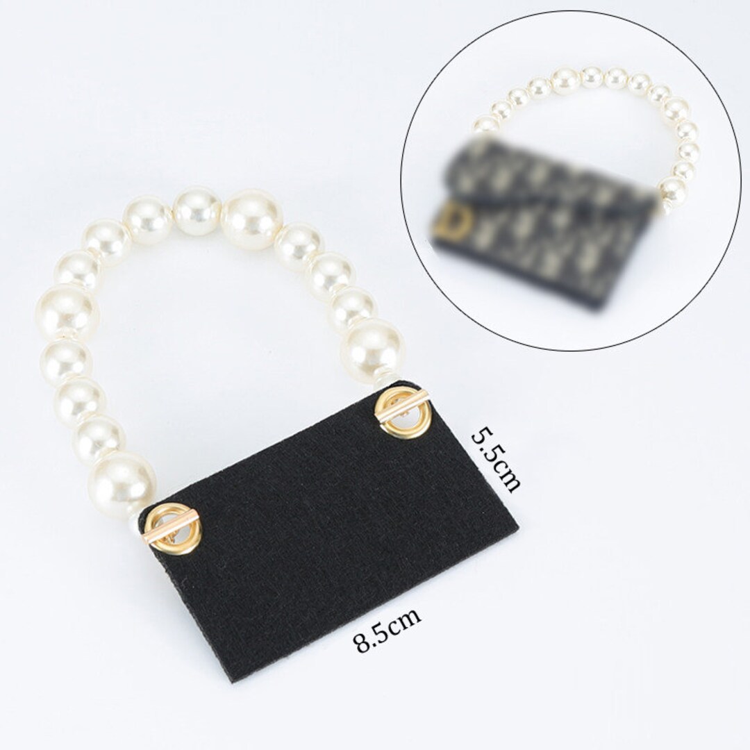 Felt Purse Insert Felt Organizer Pearl Purse Chain Handbag Insert