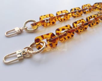 A piece of Acrylic Chain Purse Chain Bag Strap Handle Plastic Handles for Bag, Handcraft Material for Handbag Making CAE1521