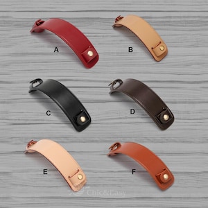 A Piece Shoulder Pad Handle Protector Leather Natural or For Bags Strap CAE-N214