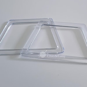 A pair of 18cm Acrylic Handles for Bag, Handcraft Material for Handbag Making CAE-Z013