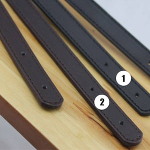 A pair of purse handle PU leather strap for Bag Leather Replacement Strap Handles handbag handle CAE739