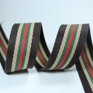 Striped Cotton Blend Webbing: 1.5&quot; Bag Straps & Upholstery PF_ZDNC076