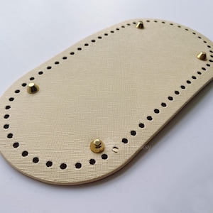 Crochet Bag Bottom Shaper: PU Leather Tote Purse Base (4.7&quot;x 9.85&quot;) CAE-N212